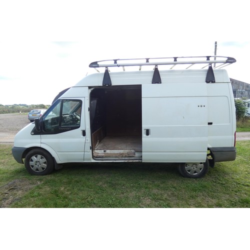 5676 - Ford Transit 100 T350L RWD LWB HiRoof panel Van,  Reg: KT08 CJU, 1st reg 27/07/2008, 5 spd manual Di... 