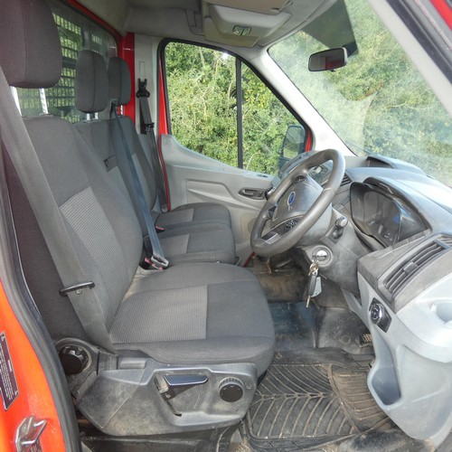 5677 - Ford Transit 350 L4 RWD 2.2 TDCi 125PS H/D chassis, LWB, Dropside truck, Red, Reg WG65 PDX, 1st reg ... 