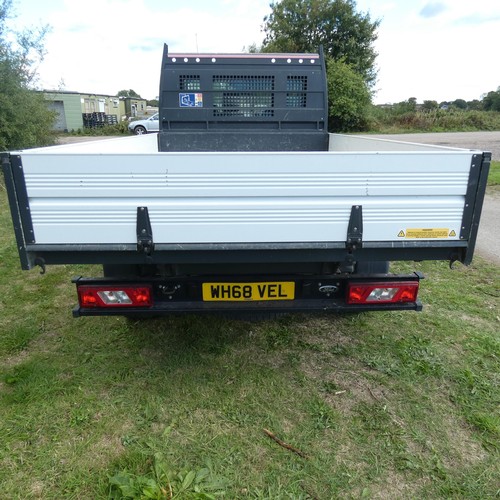 5678 - Ford Transit 250 L2 Diesel RWD 2.0 TCDI 130PS Tipper truck.  Reg WH68 VEL, 1st reg 12/02/2019, 6 spd... 