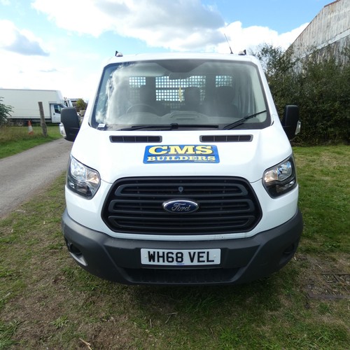 5678 - Ford Transit 250 L2 Diesel RWD 2.0 TCDI 130PS Tipper truck.  Reg WH68 VEL, 1st reg 12/02/2019, 6 spd... 