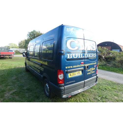 5681 - Vauxhall Movano 3500 2.5  CDTi LWB Hi Roof, Panel Van, reg MJ56 NBO, 1st reg 30/11/2006, 6 spd manua... 