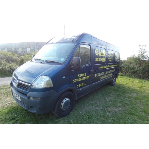 5681 - Vauxhall Movano 3500 2.5  CDTi LWB Hi Roof, Panel Van, reg MJ56 NBO, 1st reg 30/11/2006, 6 spd manua... 