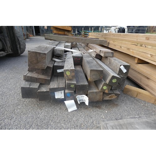 5632 - A Quantity Of Various Air Dried Beams 100mm-125mm  Euro Oak - Ave Length 2.0m, Random Width (bottom ... 