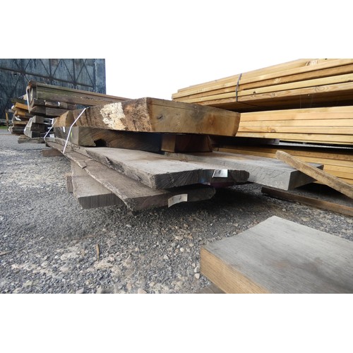 5634 - A Quantity Of Various Air Dried Wayne Edge Prime / Joinery 41mm-120mm Euro Oak - Ave Length 1.7m, Ra... 