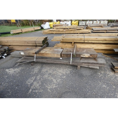 5634 - A Quantity Of Various Air Dried Wayne Edge Prime / Joinery 41mm-120mm Euro Oak - Ave Length 1.7m, Ra... 