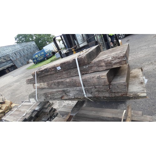 5644 - A Quantity Of Various Air Dried Wayne Edge Prime / Joinery 100mm-120mm Euro Oak - Ave Length 1.4m, R... 