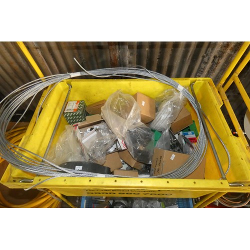 5005 - A quantity of various items including wire rope, switches, fire alarm boxes, sounders etc. Contents ... 