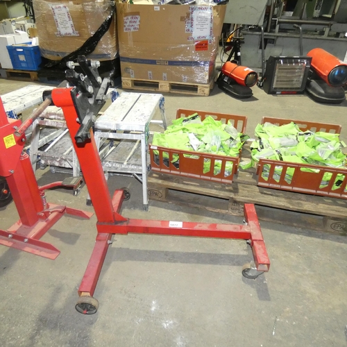 5877 - 1 engine stand by Sealey  type ES450 V2, capacity approx 450kg