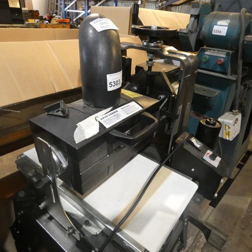 5303 - 1 drum sander with stand type MS3126, 240v, max width approx 25cm. RRP £243. This machine is a sampl... 