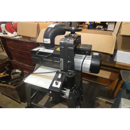 5303 - 1 drum sander with stand type MS3126, 240v, max width approx 25cm. RRP £243. This machine is a sampl... 