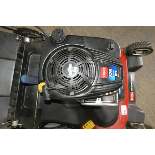 5937 - A self propelled Toro lawnmower type Timemaster 30, 76cm wide cut, Briggs & Stratton 223cc engine. R... 