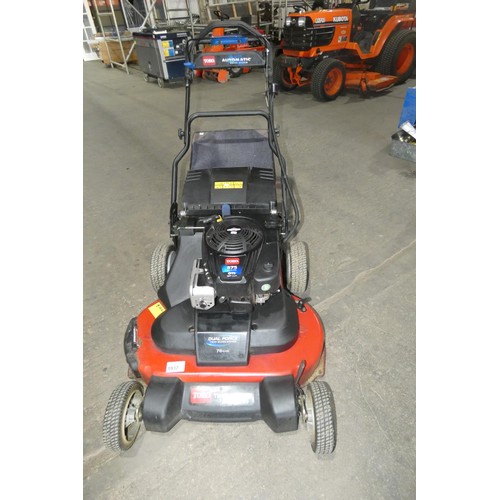 5937 - A self propelled Toro lawnmower type Timemaster 30, 76cm wide cut, Briggs & Stratton 223cc engine. R... 