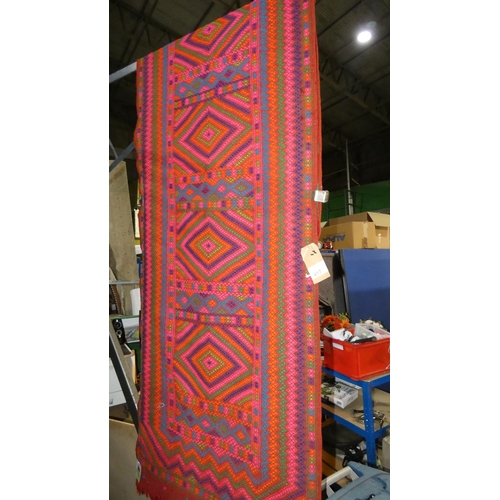 417 - 1 Old Suzni Kilim runner, 277cm x 86cm approx