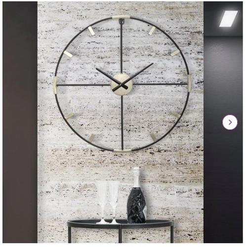 26 - 1 Arcovia oversize wall clock diameter approx 60cm RRP £164