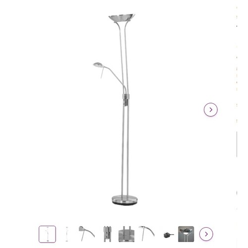 44 - 1 Charlie 180cm uplighter floor lamp RRP £68