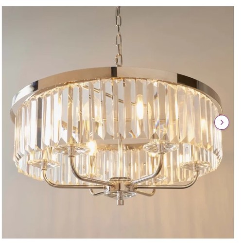 51 - 1 Niamh 6-light crystal chandelier RRP £316