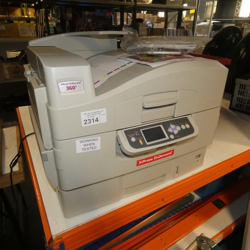 2314 - A table top office printer by Oki type X-press on Demand 360 - trade. TESTED WORKING.