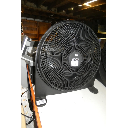 2318 - A freestanding/wall mounted fan by Sinbo - trade TESTED WORKING.