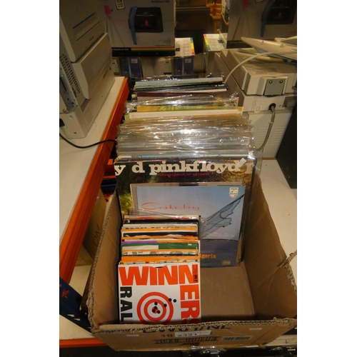 2321 - 1 x box containing large quantity of various records please see pictures for more details, late 70s,... 