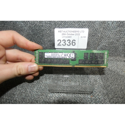 2336 - A 32gb Samsung ram stick 2Rx4-PC4-2666v-RB2-12-MA0