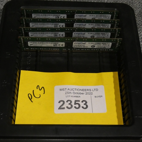 2353 - 4 x Crucial 8gb ram sticks pc3-12800r-11-13-B1