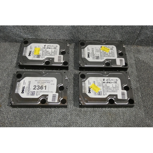 2361 - 4 x Dell 1TB SATA hard disk drives wd1002fbys