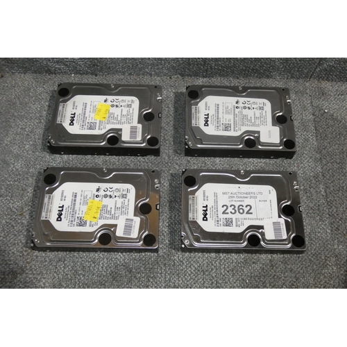 2362 - 4 x Dell 1TB SATA hard disk drives wd1002fbys