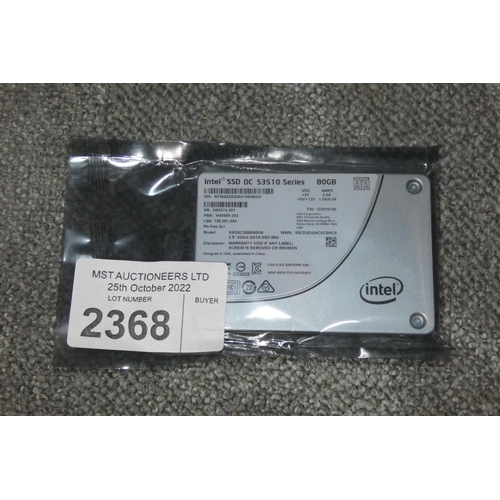 2368 - 1 x 2.5 inch 80gb SATA solid state drive