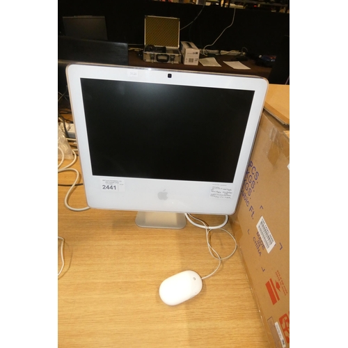 2441 - An Apple iMac with a g5 1.9ghz processor, 1.5gb ram, 250gb HDD, running osx tiger, comes with mouse ... 