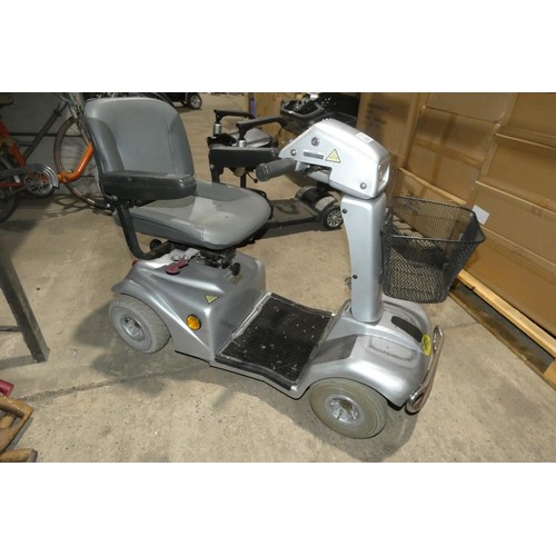 2082 - 1 battery powered mobility scooter by Euro. Not supplied with a mains battery charger and battery ap... 