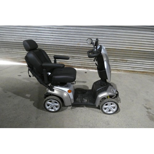 2097 - A battery powered mobility scooter by Kymco type Foru Agility metallic mink, cost around £2,500 when... 