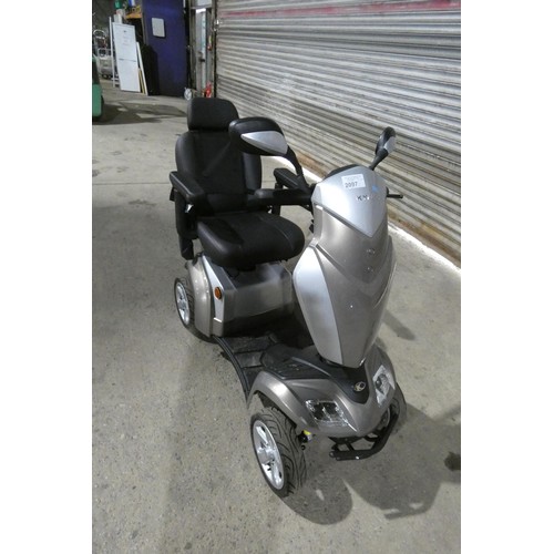 2097 - A battery powered mobility scooter by Kymco type Foru Agility metallic mink, cost around £2,500 when... 