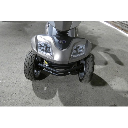 2097 - A battery powered mobility scooter by Kymco type Foru Agility metallic mink, cost around £2,500 when... 