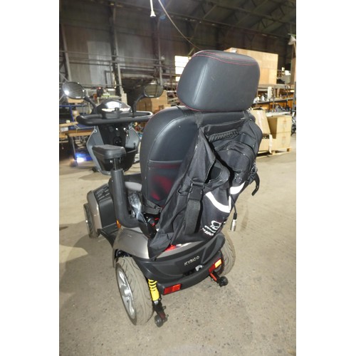 2097 - A battery powered mobility scooter by Kymco type Foru Agility metallic mink, cost around £2,500 when... 