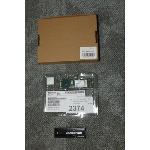 2374 - 1 x 240gb M.2 solid state drive with an Xclio m.2 heat sink