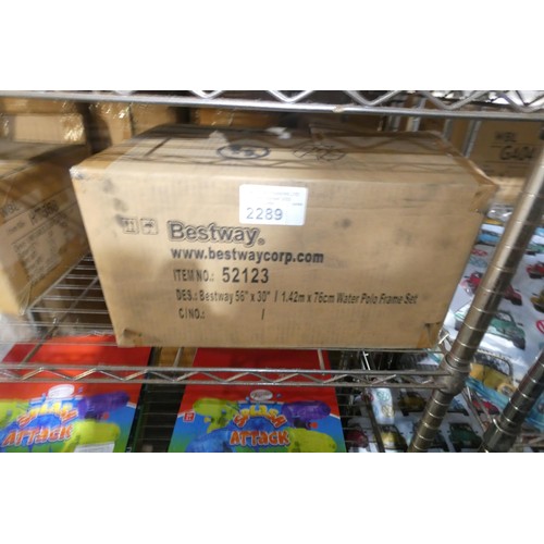 2289 - 1 box containing 12 x Bestway water polo frame sets