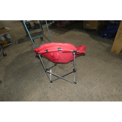 2279E - 2 x VW Moon folding camping chairs each with a carry / storage bag