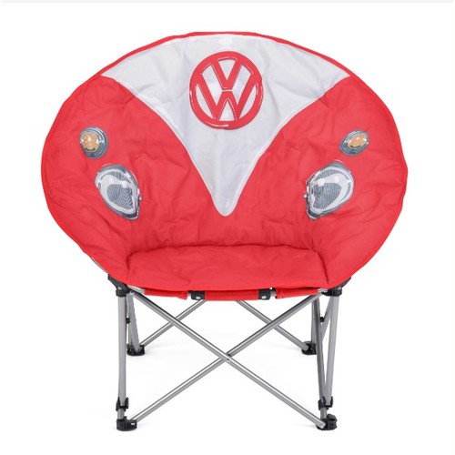 2279E - 2 x VW Moon folding camping chairs each with a carry / storage bag