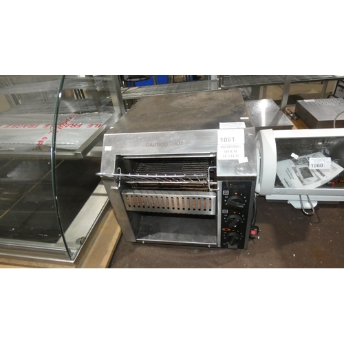 1061 - A commercial stainless steel conveyor toaster by Lincat type A003 240v - trade. TESTED WORKING