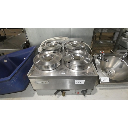 1064 - A 4 pot Bain Marie by Lincat 240v - trade