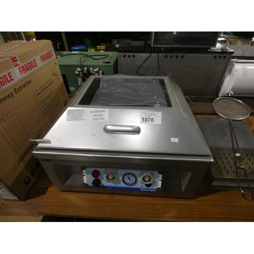 1078 - A counter top vacuum/sealing machine by Multivac,  TESTED WORKING- trade