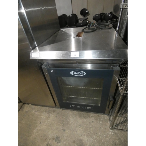 1127 - A commercial stainless steel Combi oven by Unox type XVC505EPP - 3 phase - trade