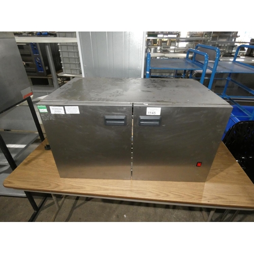 1145 - A commercial stainless steel heated cabinet by Lincat 240v - trade TESTED WORKING