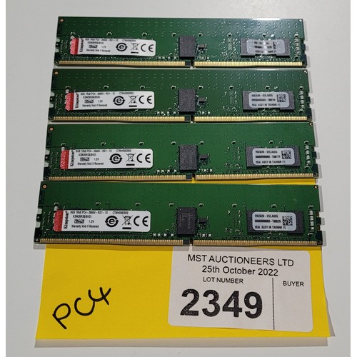 2349 - 4 x 8gb ram sticks, 4 X Kingston 1Rx8-PC4-2400t-R01-13