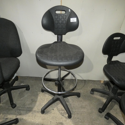 1178 - 1 adjustable height operators stool