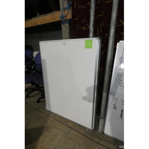 1305 - 2 dry wipe boards, both approx 120 x 90cm