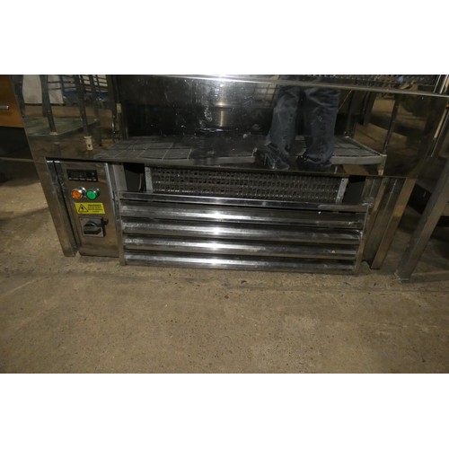 1074 - A commercial stainless steel open front display fridge by Frost Tech type SD60 240v - trade. TESTED ... 