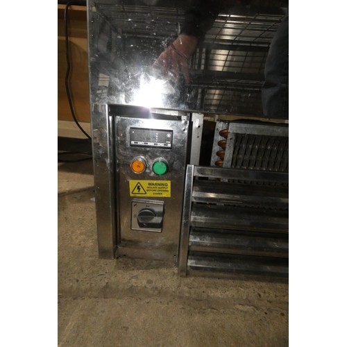 1074 - A commercial stainless steel open front display fridge by Frost Tech type SD60 240v - trade. TESTED ... 