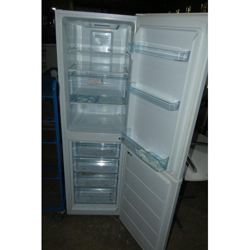 1136 - An upright fridge freezer by LECtype TF55185W - trade. TESTED WORKING