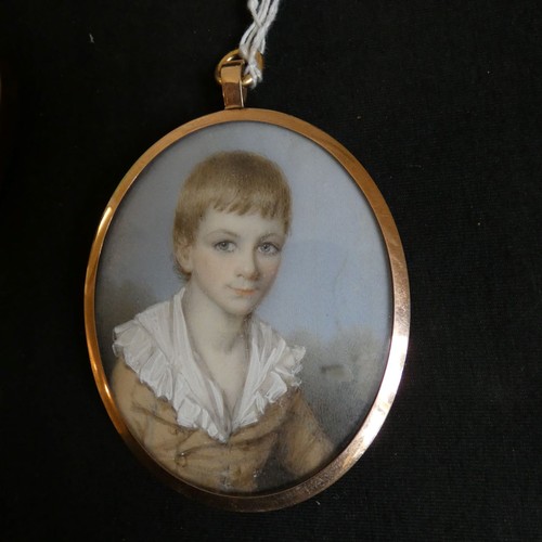 3042 - English School 19th Century,  Portrait miniature of John Bathurst Deane (1797-1887), watercolour on ... 